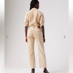 Levi’s Beige 501 90’s ankle jeans